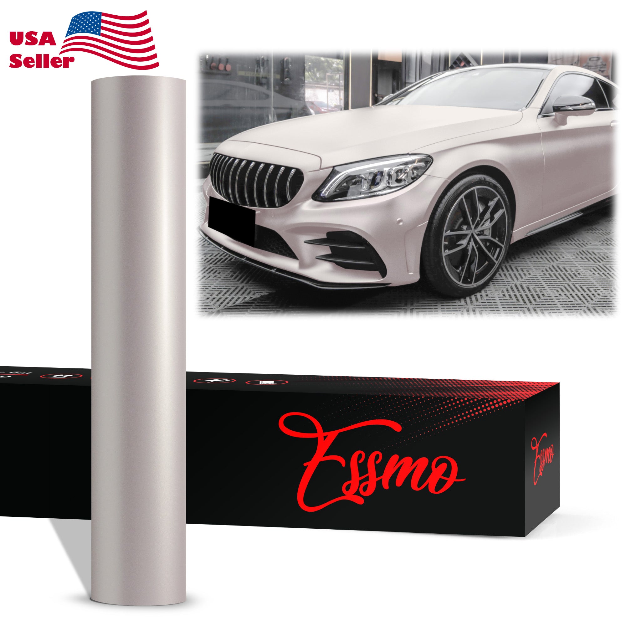 PET Ultra Matte Mercury Silver Vinyl Wrap