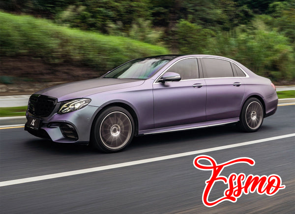 PET Matte Metallic Carpi Gray Purple Vinyl Wrap