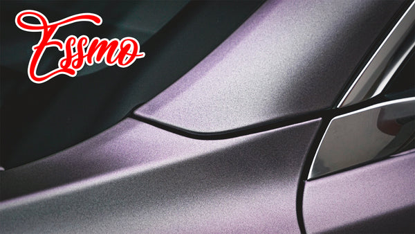 PET Matte Metallic Carpi Gray Purple Vinyl Wrap