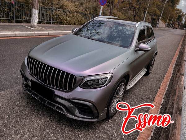 PET Matte Metallic Carpi Gray Purple Vinyl Wrap