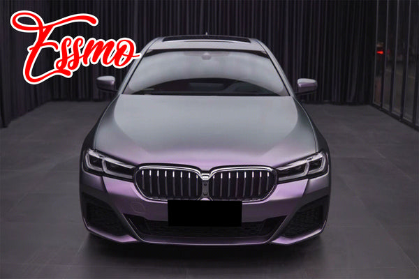 PET Matte Metallic Carpi Gray Purple Vinyl Wrap
