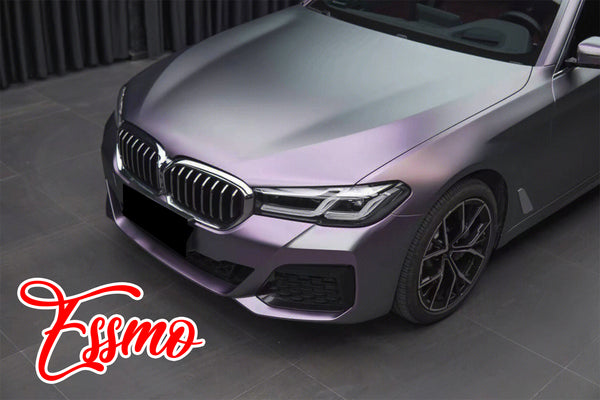 PET Matte Metallic Carpi Gray Purple Vinyl Wrap