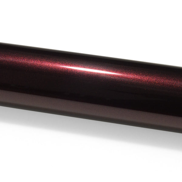 PET Super Gloss Metallic Rose Black Vinyl Wrap