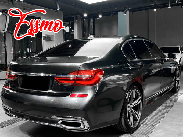 PET Super Gloss Metallic Charcoal Gray Vinyl Wrap