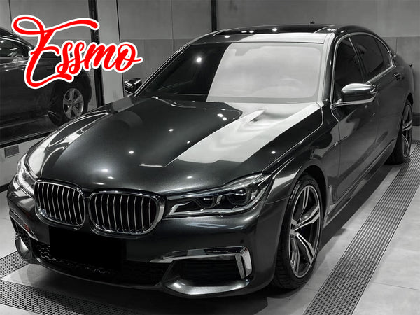 PET Super Gloss Metallic Shadow Gray Vinyl Wrap