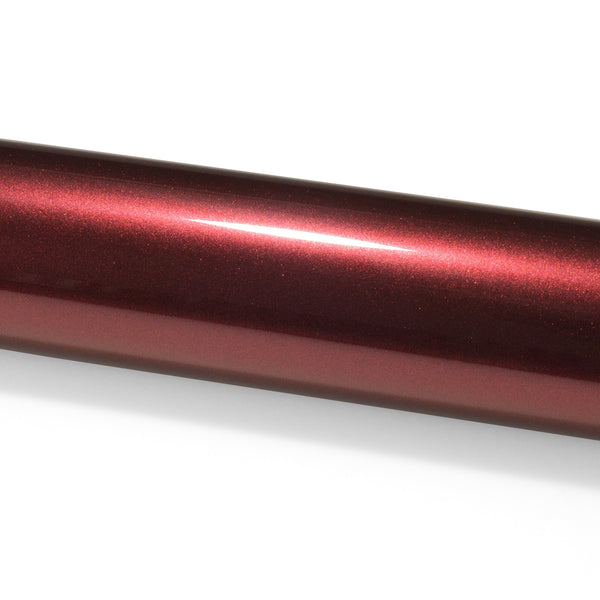 PET Super Gloss Metallic Vampire Red Vinyl Wrap