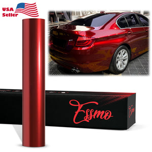 PET Super Gloss Metallic Gem Red Vinyl Wrap
