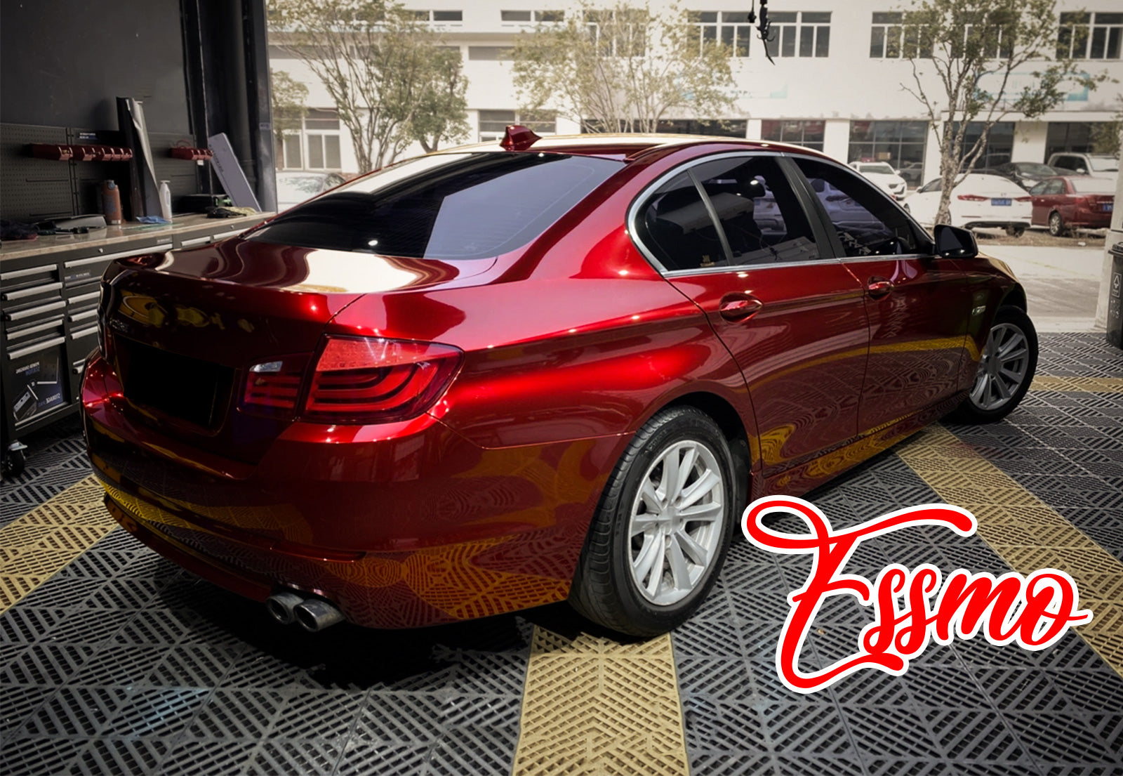 PET Super Gloss Metallic Gem Red Vinyl Wrap – EzAuto Wrap