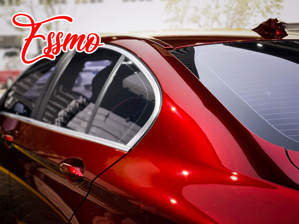 PET Super Gloss Metallic Vampire Red Vinyl Wrap