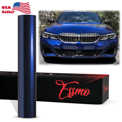 PET Super Gloss Metallic Tanzanite Blue Vinyl Wrap