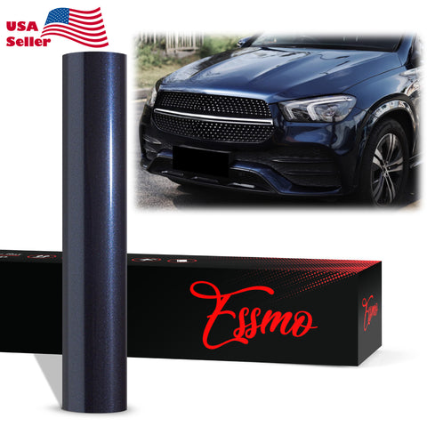 PET Super Gloss Metallic Imperial Blue Vinyl Wrap