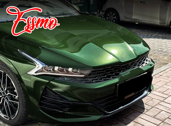 PET Super Gloss Metallic Sonoma Green Vinyl Wrap