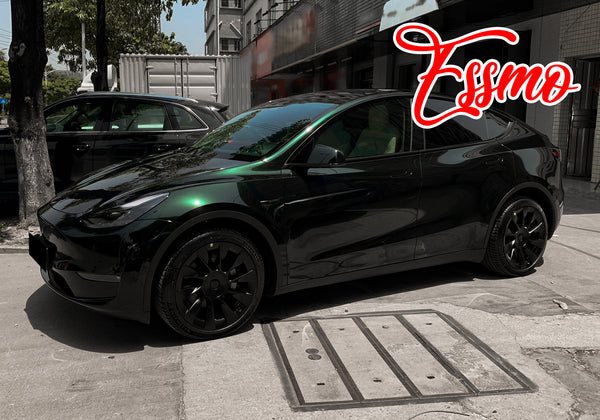 PET Super Gloss Metallic Blackish Green Vinyl Wrap