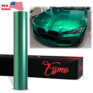 PET Super Gloss Metallic Isle of Man Green Vinyl Wrap