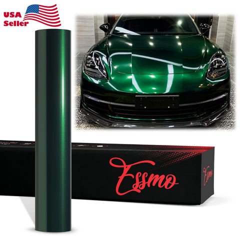 PET Super Gloss Metallic Agate Green Vinyl Wrap