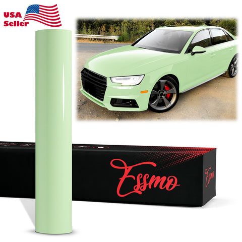 PET Super Gloss Matcha Green Vinyl Wrap