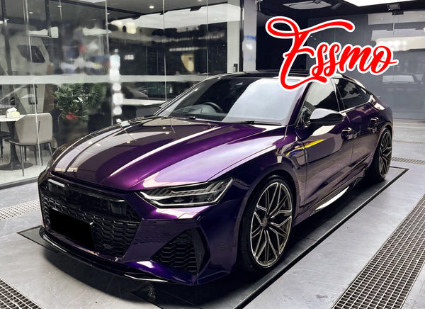 PET Super Gloss Metallic Devil Purple Vinyl Wrap