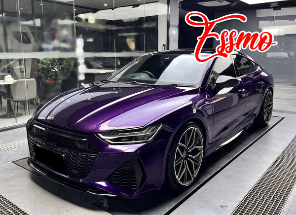 PET Super Gloss Metallic Devil Purple Vinyl Wrap