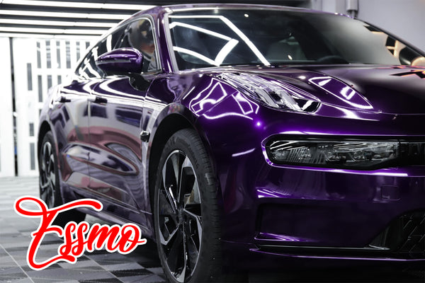 PET Super Gloss Metallic Devil Purple Vinyl Wrap