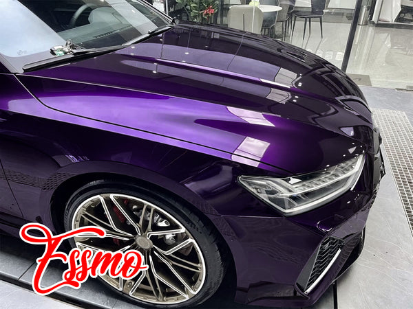 PET Super Gloss Metallic Devil Purple Vinyl Wrap