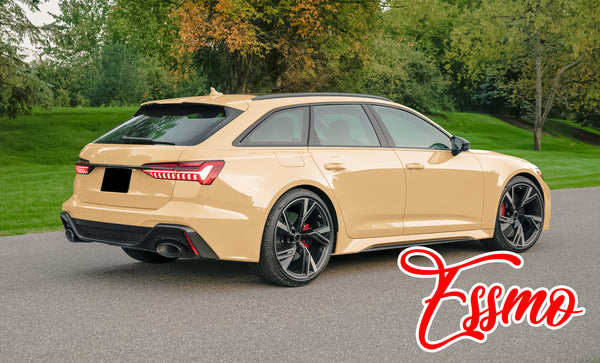 PET Super Gloss Sand Yellow Vinyl Wrap