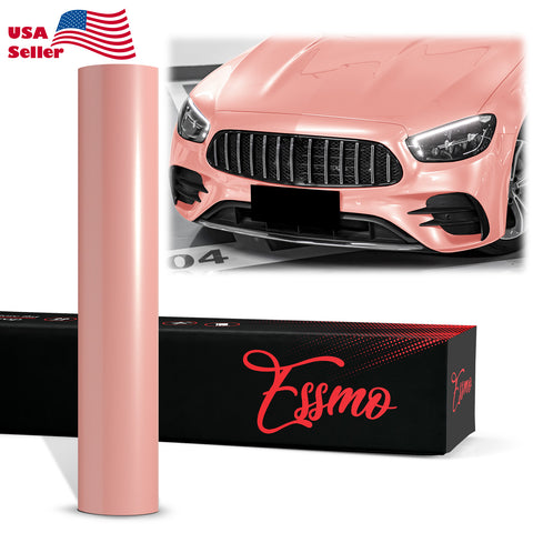 PET Super Gloss Pearlescent Sakura Pink Vinyl Wrap