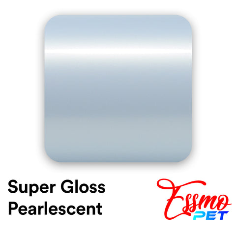 PET Super Gloss Pearlescent Pastel Blue Vinyl Wrap