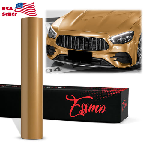 PET Super Gloss Pearlescent Caramel Brown Vinyl Wrap