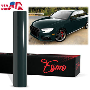 PET Super Gloss Dark Moss Green Vinyl Wrap