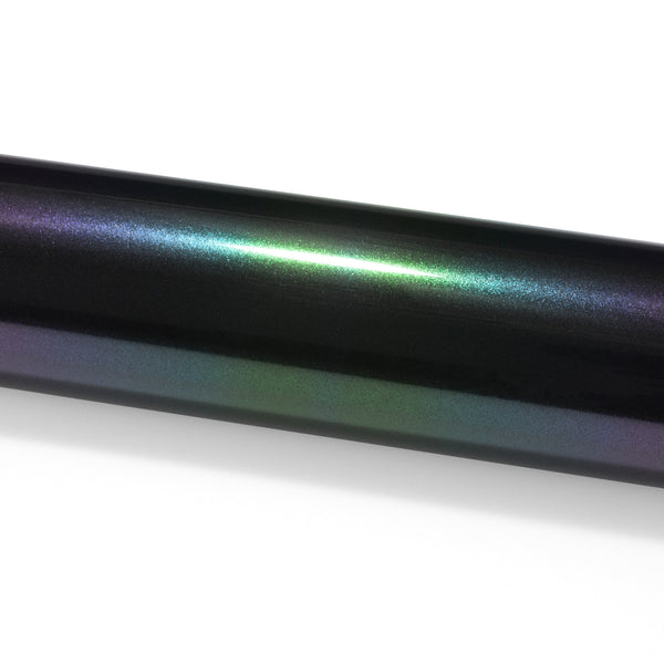 PET Galaxy Dust Gloss Aurora Green Vinyl Wrap