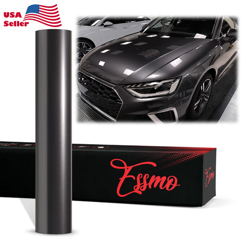 PET Super Gloss Metallic Chronos Gray Vinyl Wrap