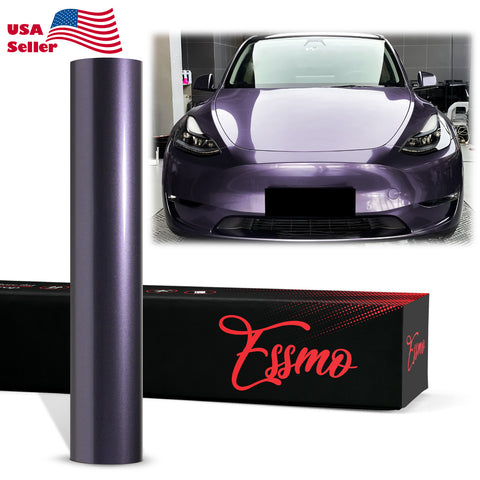 PET Super Gloss Metallic Ube Purple Vinyl Wrap