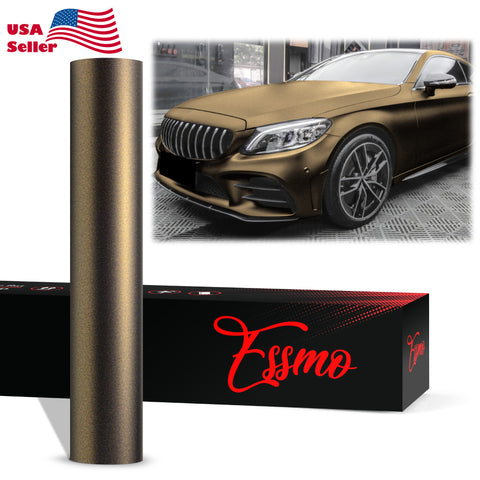 PET Matte Metallic Coffee Vinyl Wrap