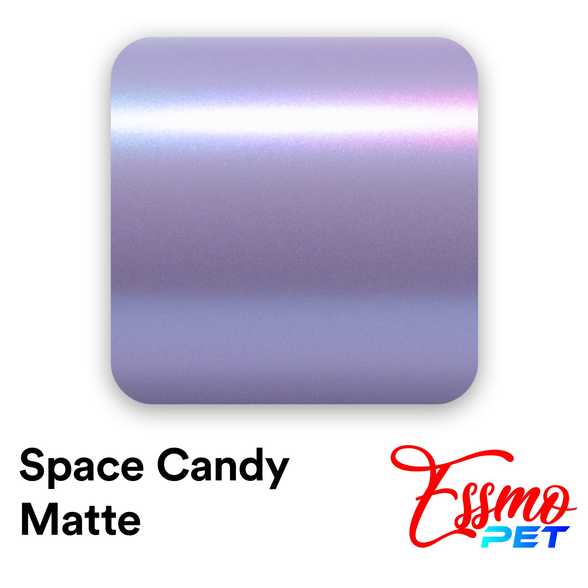 PET Space Candy Matte Silver Lavender Vinyl Wrap