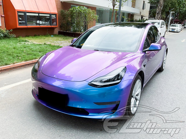 Chameleon Gloss Magic Blue Vinyl Wrap