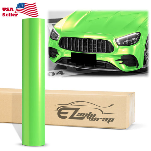 Coral Gloss Gold Green Vinyl Wrap