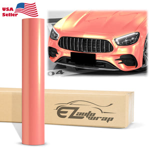 Coral Gloss Coral Orange Vinyl Wrap