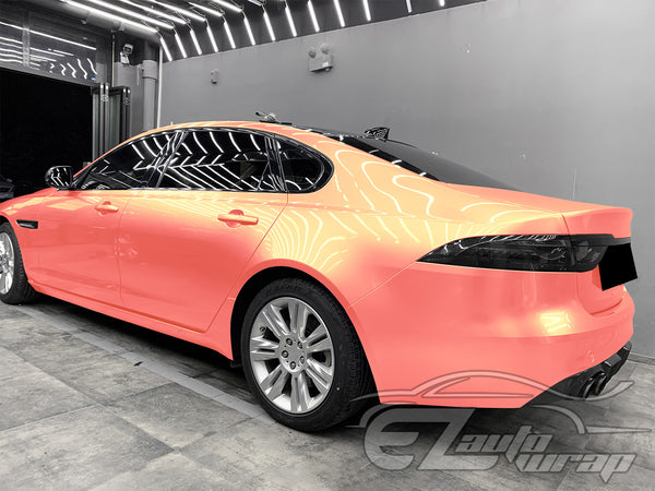 Coral Gloss Coral Orange Vinyl Wrap