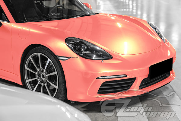Coral Gloss Coral Orange Vinyl Wrap