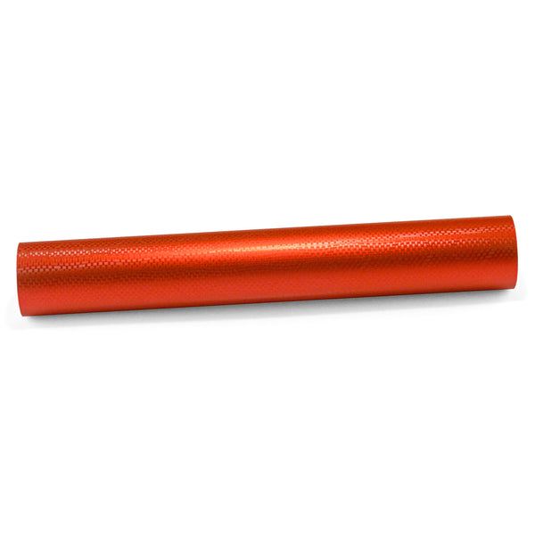 Honeycomb Carbon Fiber Satin Flame Red Hex Vinyl Wrap