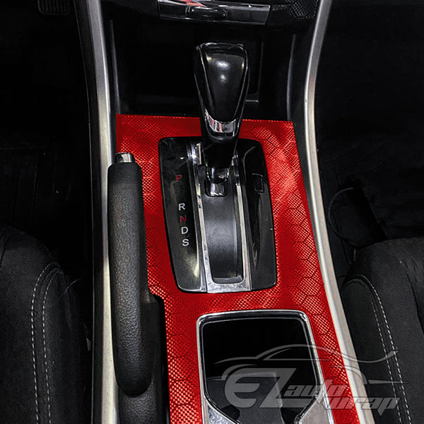 Honeycomb Carbon Fiber Satin Dark Red Hex Vinyl Wrap