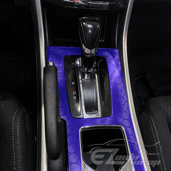 Honeycomb Carbon Fiber Satin Royal Purple Hex Vinyl Wrap