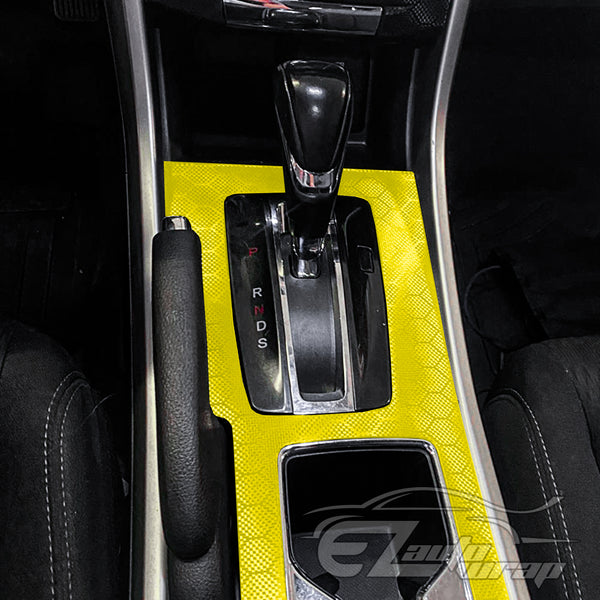 Honeycomb Carbon Fiber Satin Lime Green Hex Vinyl Wrap