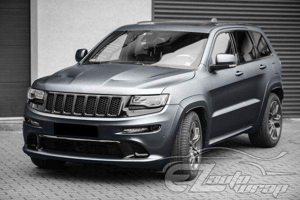 Heavy Metal Diamond Satin Charcoal Gray Vinyl Wrap