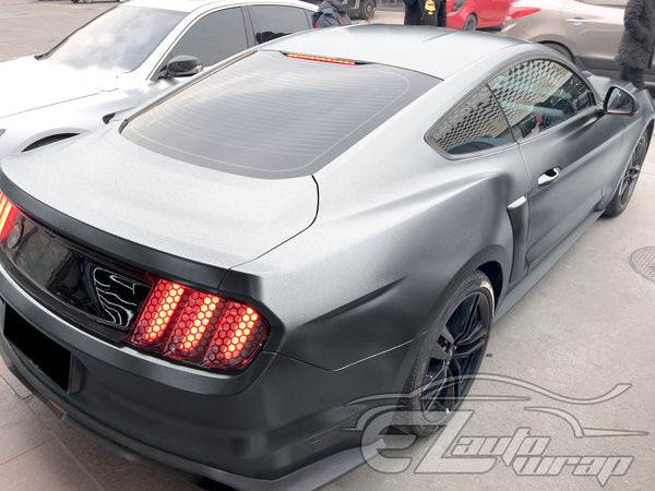 Heavy Metal Diamond Satin Charcoal Gray Vinyl Wrap