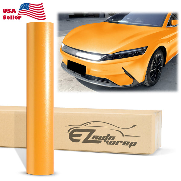 Heavy Metal Diamond Satin Dandelion Yellow Vinyl Wrap