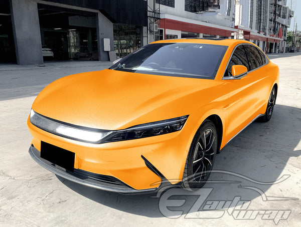 Heavy Metal Diamond Satin Dandelion Yellow Vinyl Wrap