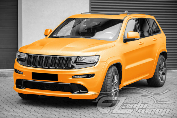 Heavy Metal Diamond Satin Dandelion Yellow Vinyl Wrap