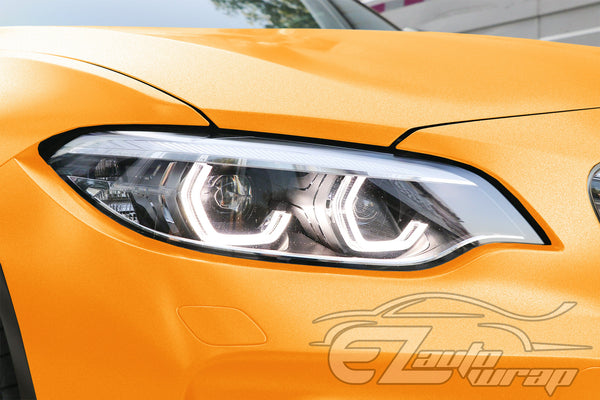 Heavy Metal Diamond Satin Dandelion Yellow Vinyl Wrap