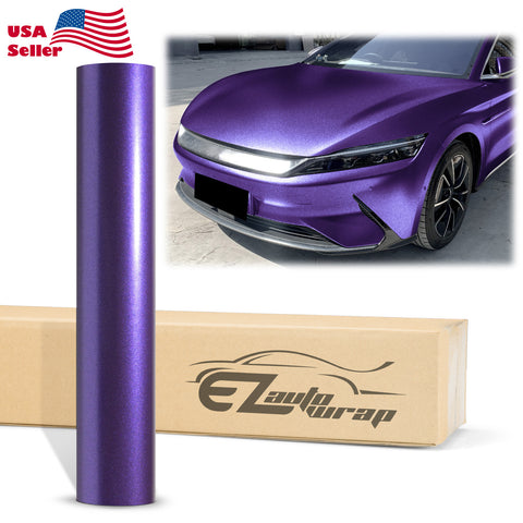 Heavy Metal Diamond Satin Ghost Purple Vinyl Wrap